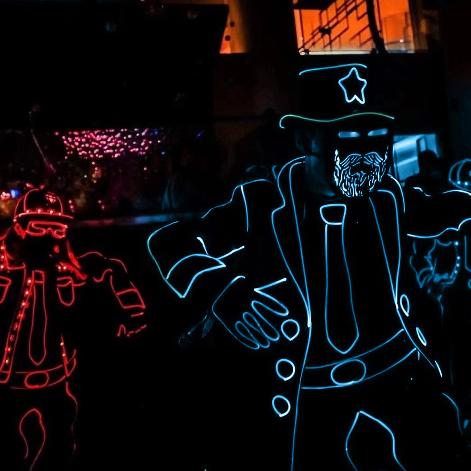 Amazon.co.jp: YnGia ELワイヤー ネオンワイヤー エレクトロ